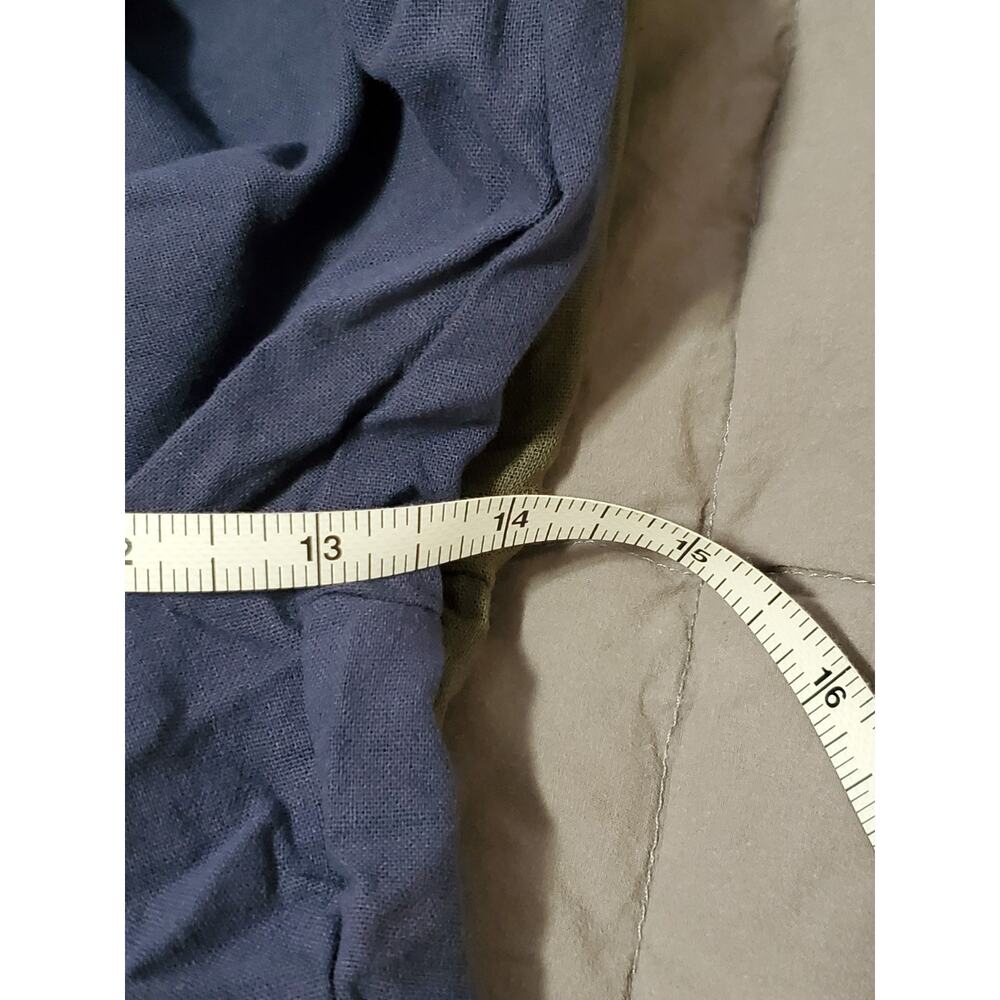 Lot 2 Womens 2XL Linen Blend Capri Pants Blue Olive Green Pull On Ankle NWOT - Picture 10 of 16
